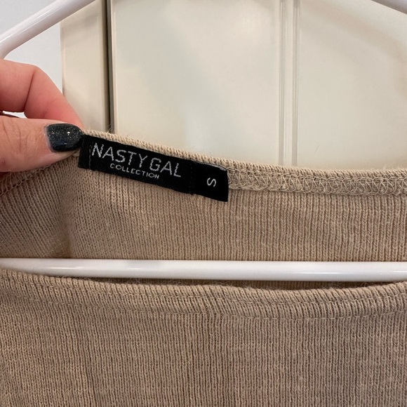 Nasty Gal Tan Knit Sweater - Picture 3 of 4